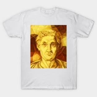 Anicius Manlius Severinus Boethius Golden Portrait | Boethius Artwork 9 T-Shirt